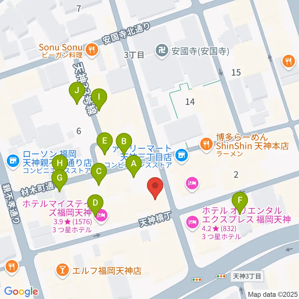 MRTミュージックスタジオ周辺の駐車場・コインパーキング一覧地図