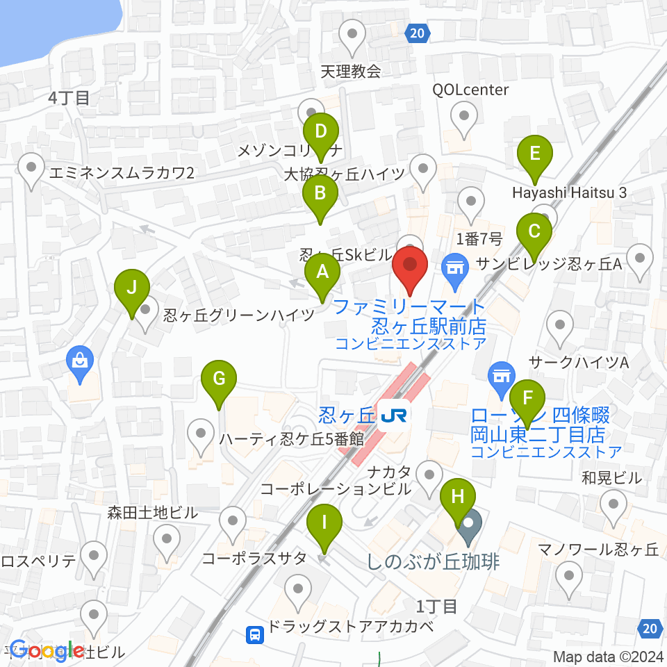 スタジオ・ペグ周辺の駐車場・コインパーキング一覧地図