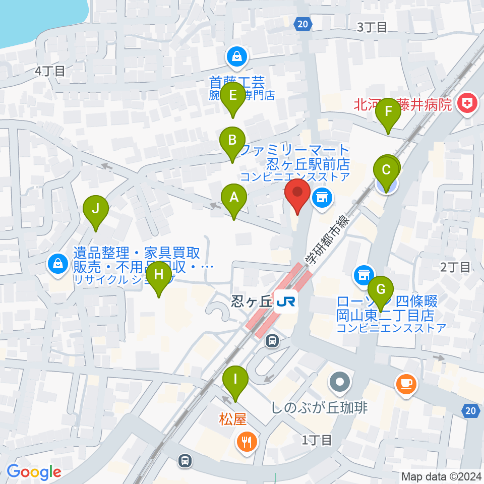 スタジオ・ペグ周辺の駐車場・コインパーキング一覧地図