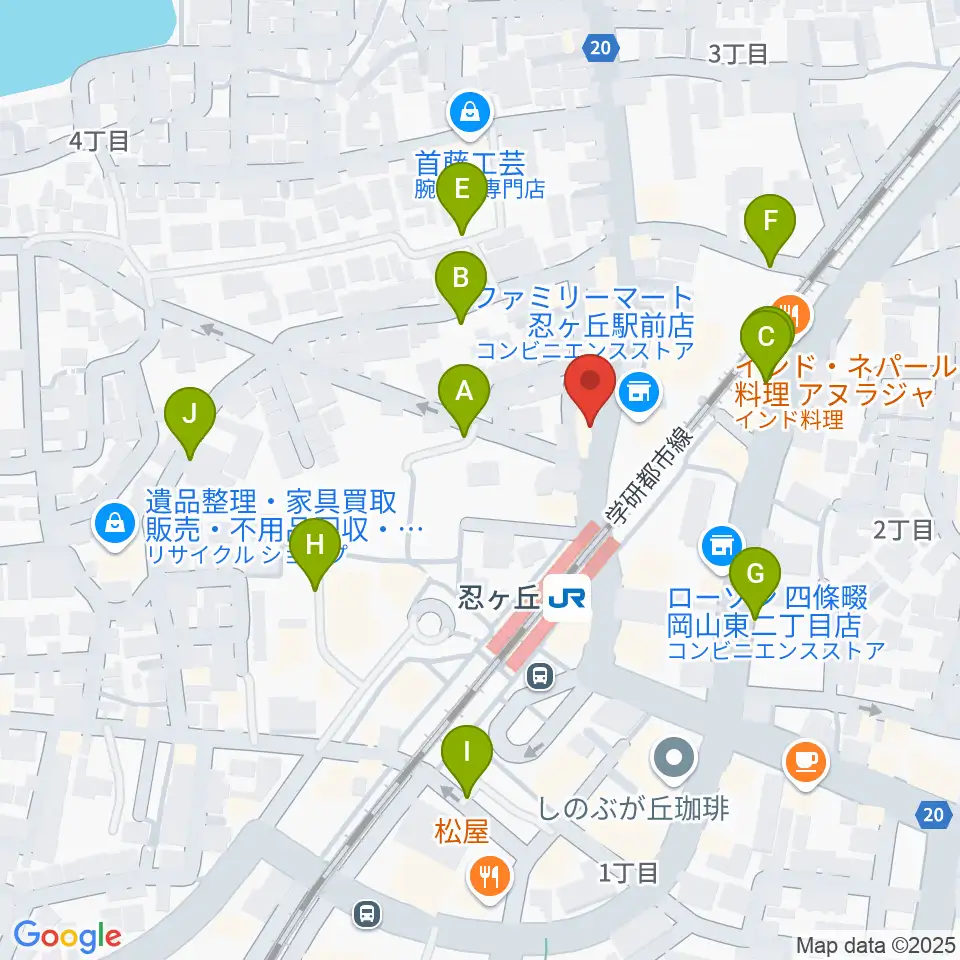 スタジオ・ペグ周辺の駐車場・コインパーキング一覧地図