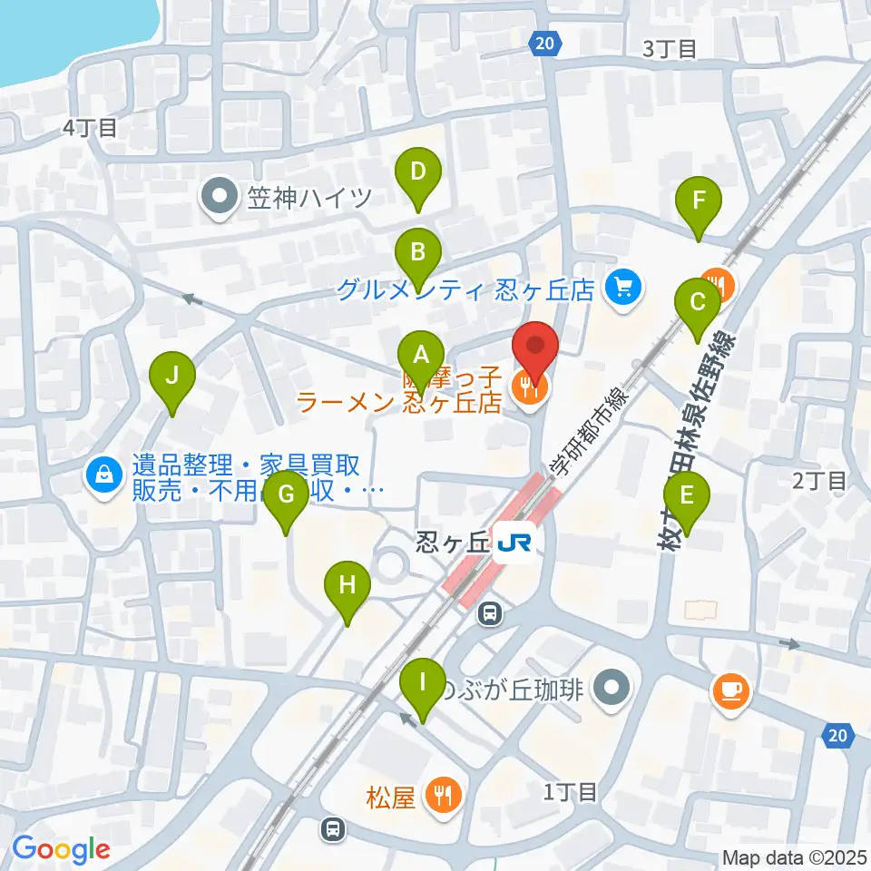 スタジオ・ペグ周辺の駐車場・コインパーキング一覧地図