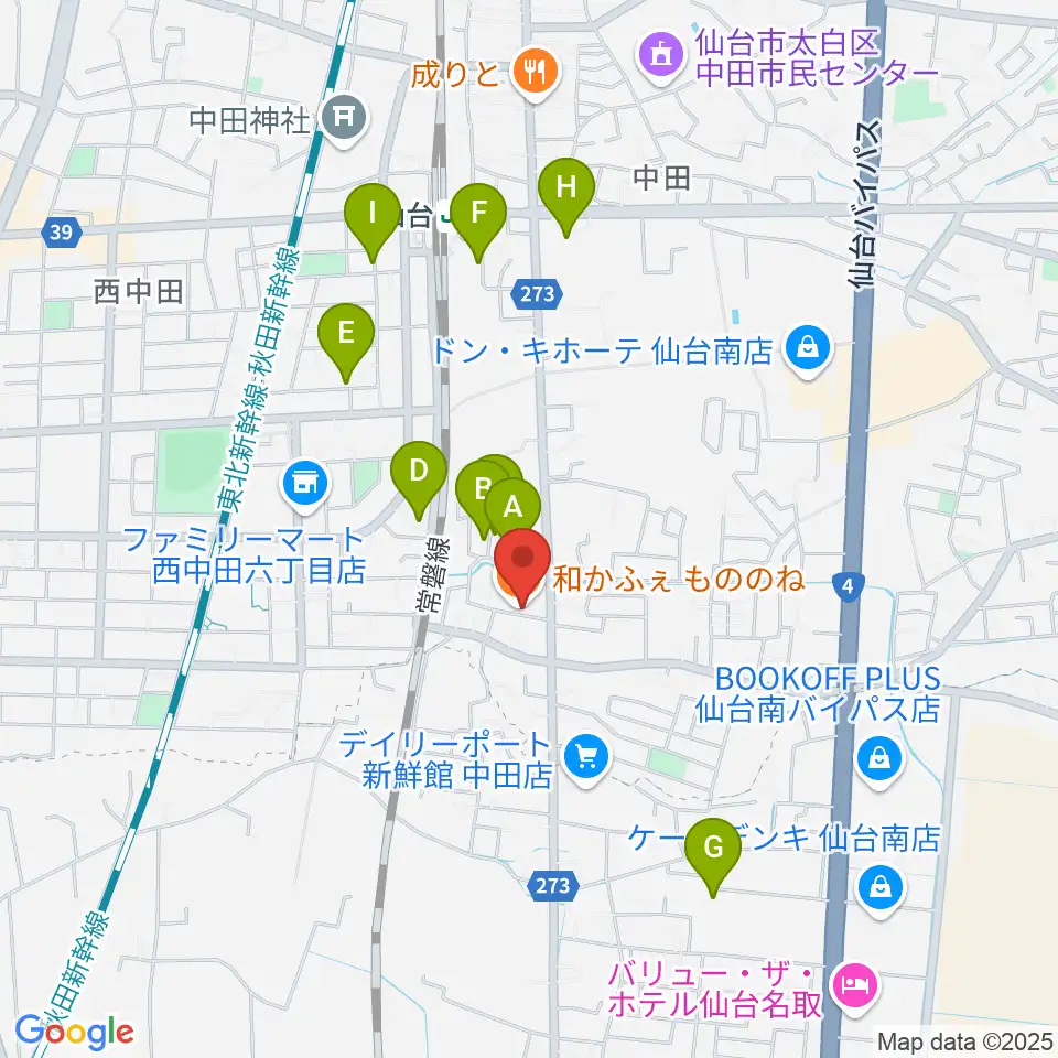 渡辺スタジオ周辺の駐車場・コインパーキング一覧地図