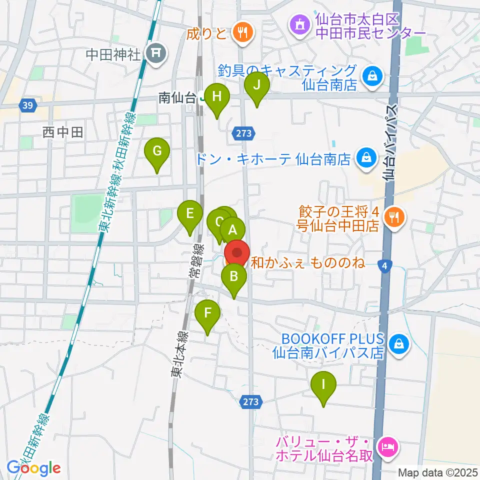 渡辺スタジオ周辺の駐車場・コインパーキング一覧地図