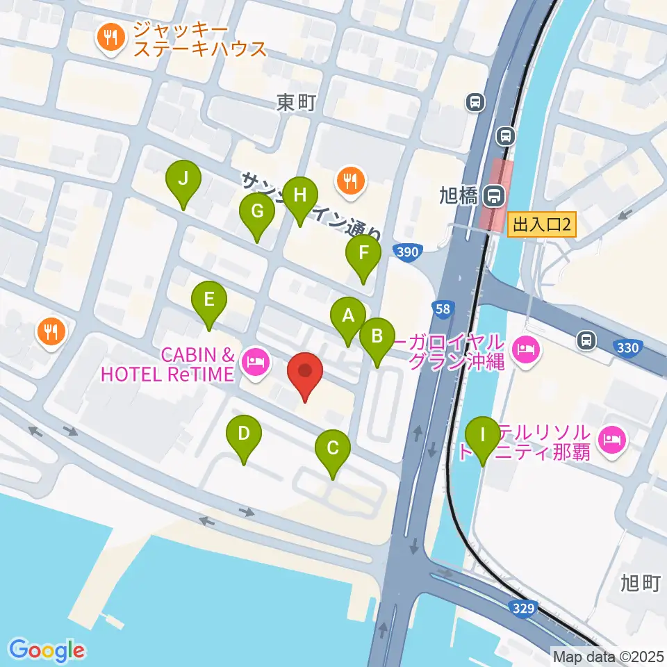 studio HYBRID周辺の駐車場・コインパーキング一覧地図