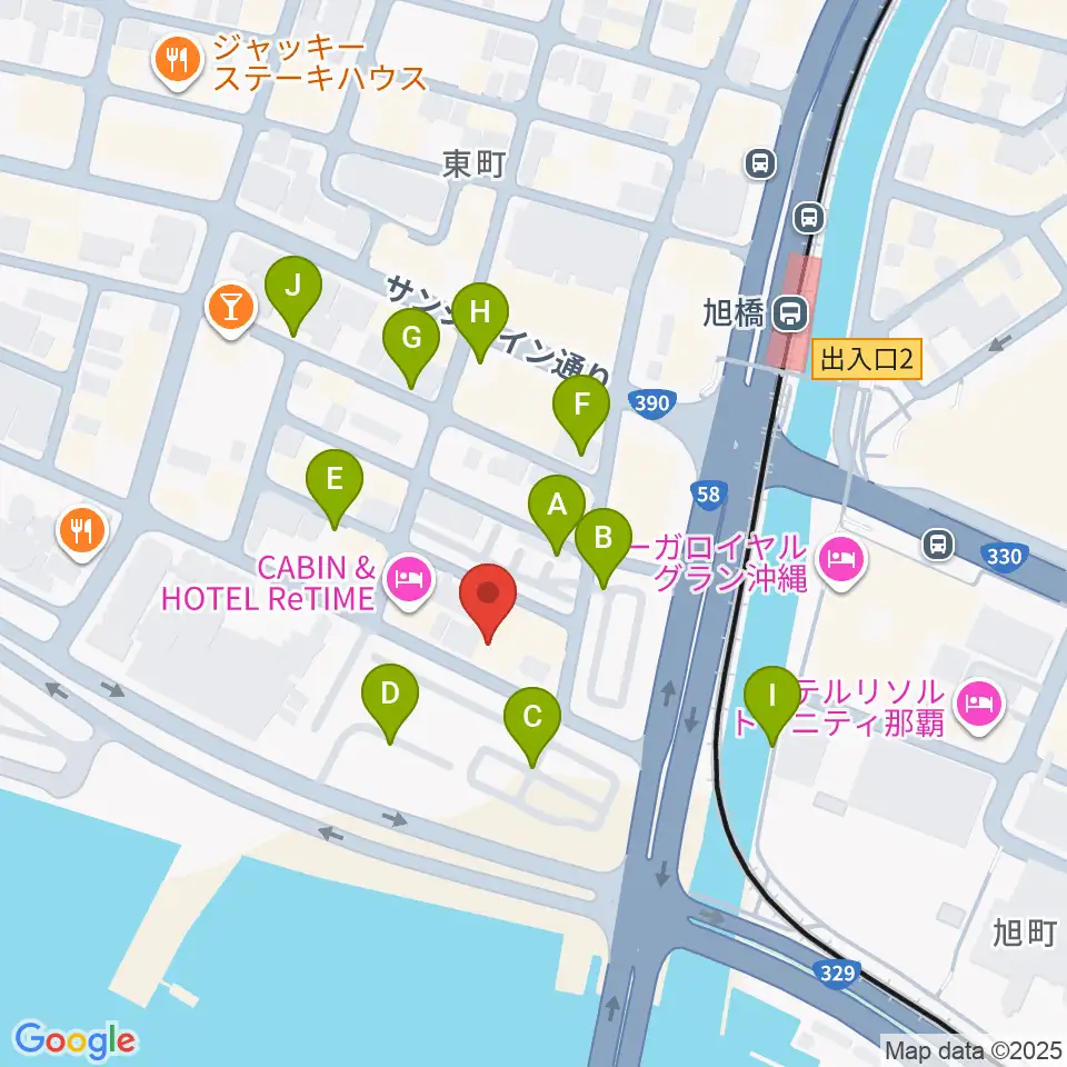studio HYBRID周辺の駐車場・コインパーキング一覧地図