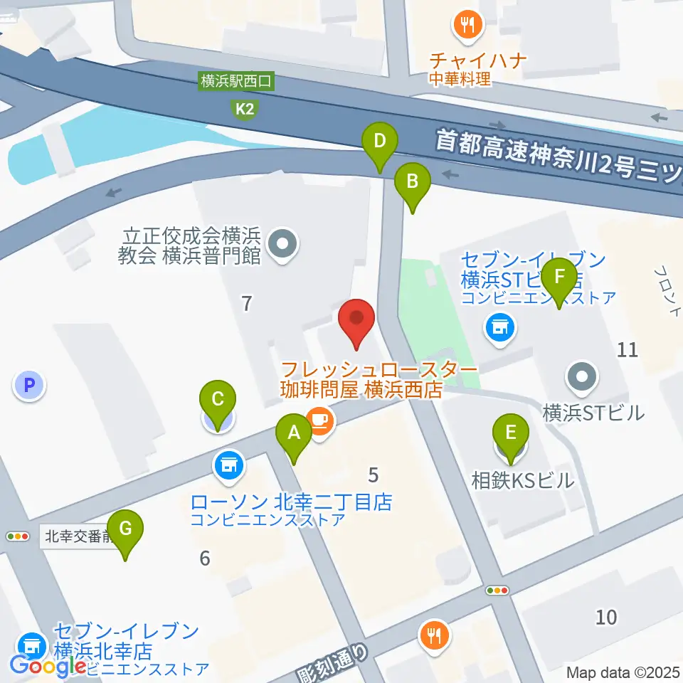 横浜ジャムラボ周辺の駐車場・コインパーキング一覧地図