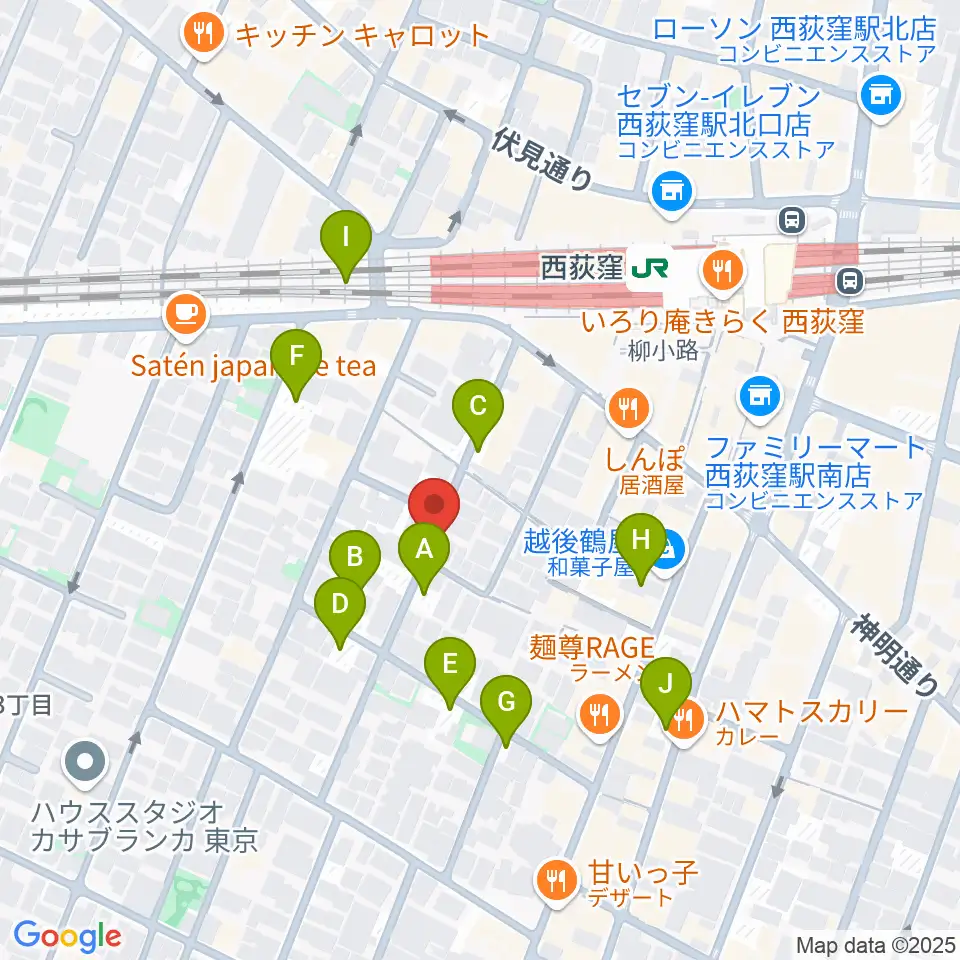 ベルク・バイオリン工房周辺の駐車場・コインパーキング一覧地図