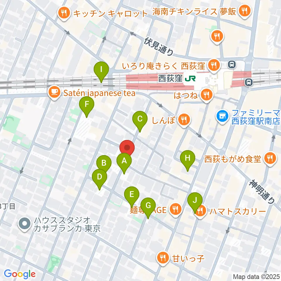 ベルク・バイオリン工房周辺の駐車場・コインパーキング一覧地図