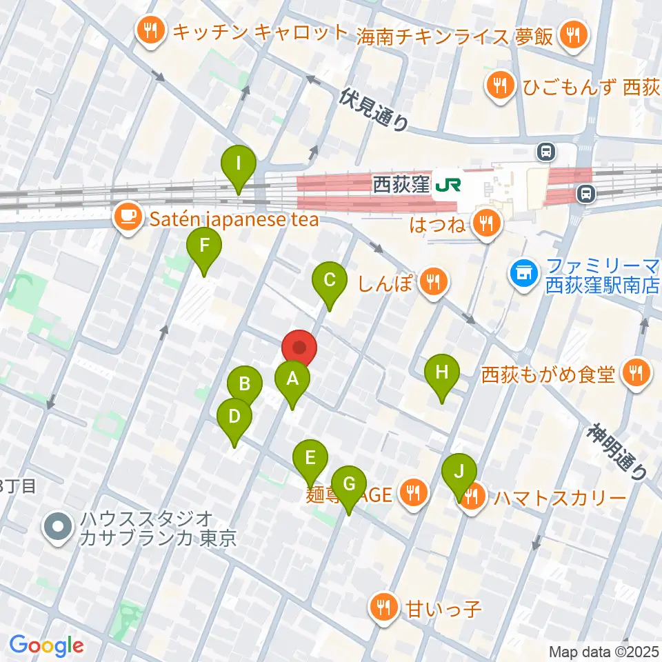 ベルク・バイオリン工房周辺の駐車場・コインパーキング一覧地図