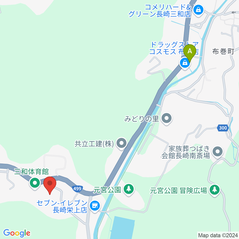 長崎市三和公民館周辺の駐車場・コインパーキング一覧地図