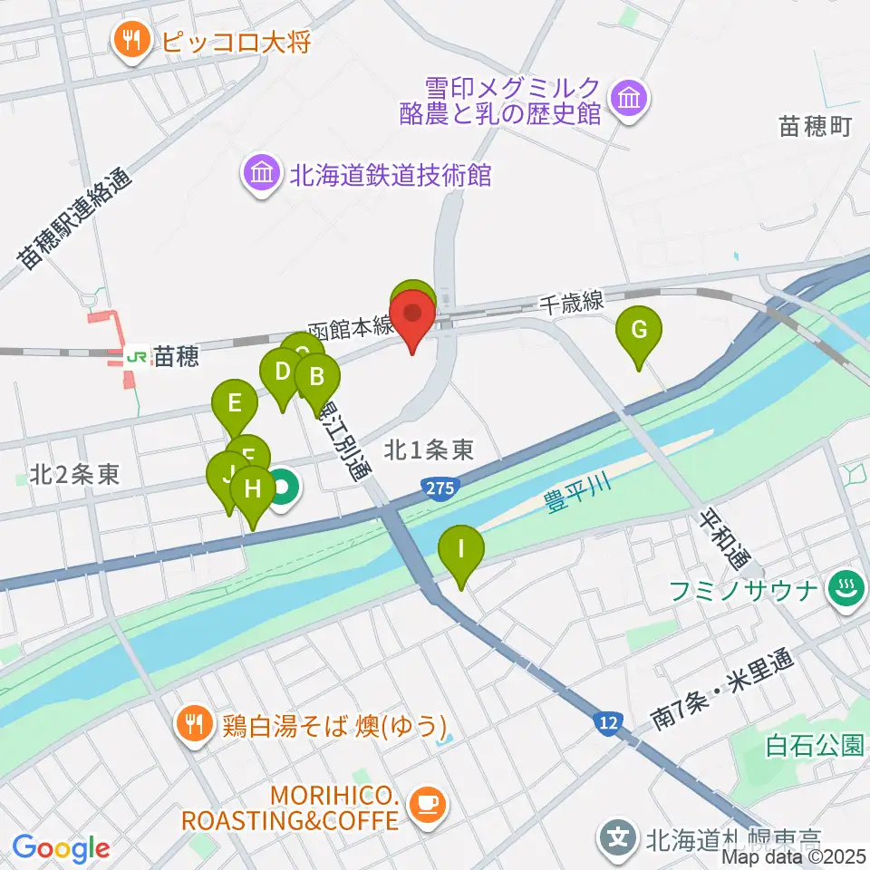 スタジオクリーム周辺の駐車場・コインパーキング一覧地図
