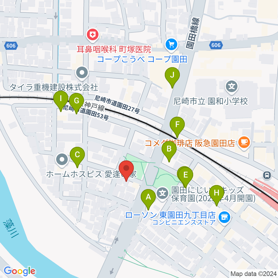 音楽教室アワーズ周辺の駐車場・コインパーキング一覧地図