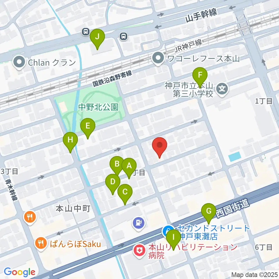 はな音楽教室周辺の駐車場・コインパーキング一覧地図
