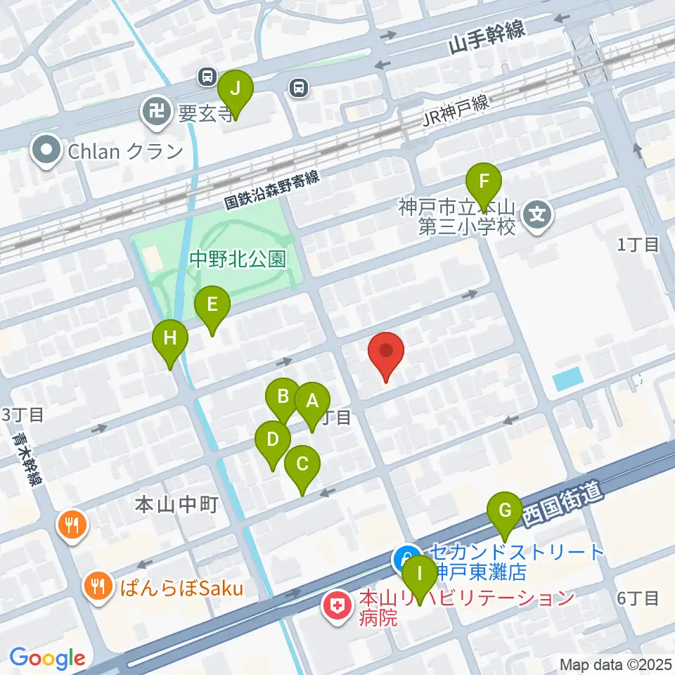 はな音楽教室周辺の駐車場・コインパーキング一覧地図