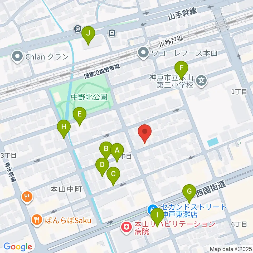 はな音楽教室周辺の駐車場・コインパーキング一覧地図