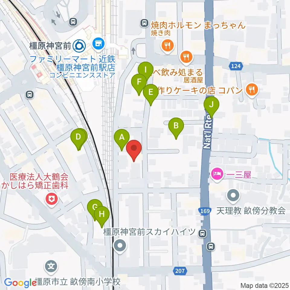 橋本楽器ローレンス音楽教室周辺の駐車場・コインパーキング一覧地図