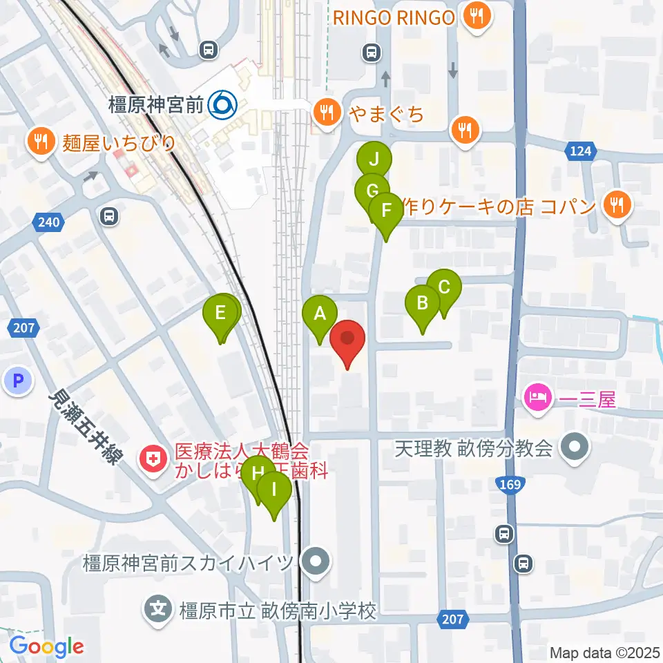 橋本楽器ローレンス音楽教室周辺の駐車場・コインパーキング一覧地図