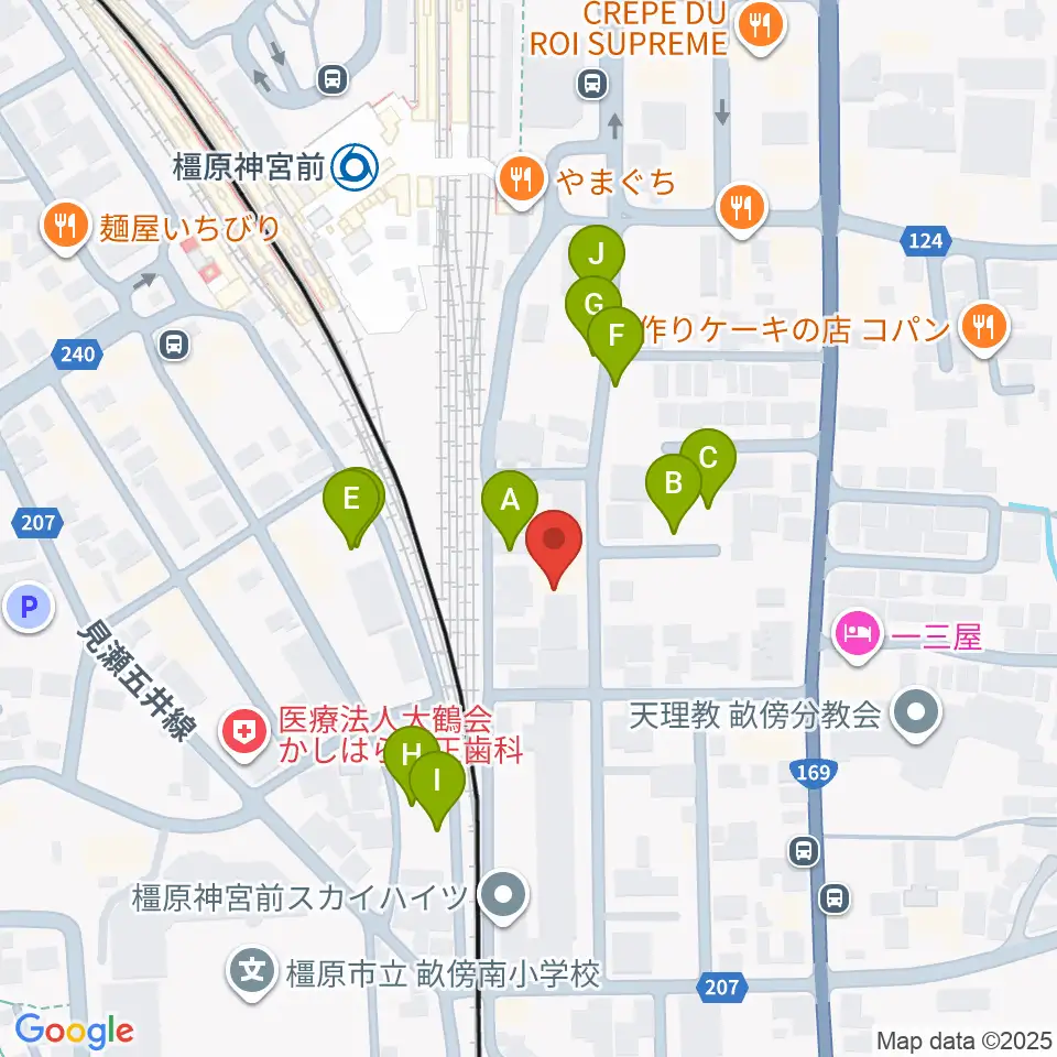 橋本楽器ローレンス音楽教室周辺の駐車場・コインパーキング一覧地図