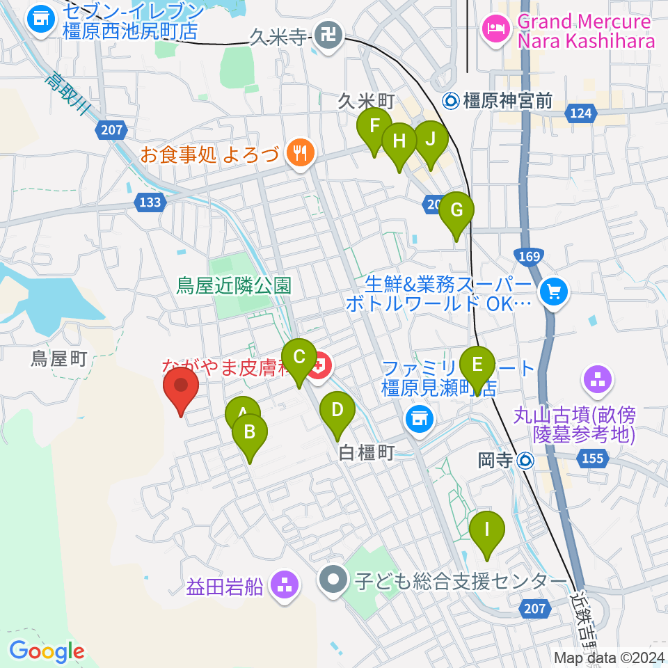 ミュージック・ツリー音楽教室周辺の駐車場・コインパーキング一覧地図