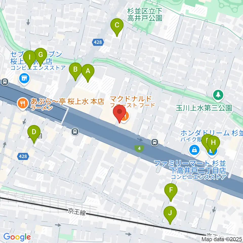 バイオリンレガート周辺の駐車場・コインパーキング一覧地図