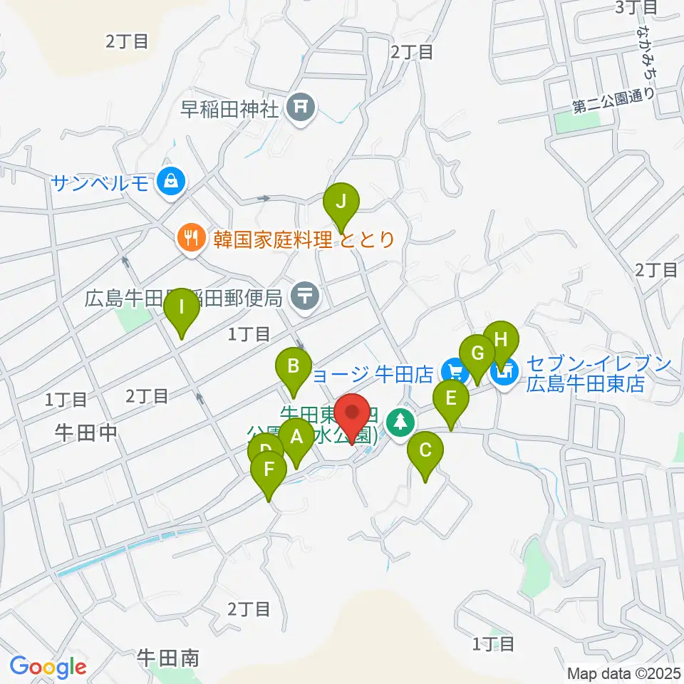 Miu音楽アカデミー周辺の駐車場・コインパーキング一覧地図