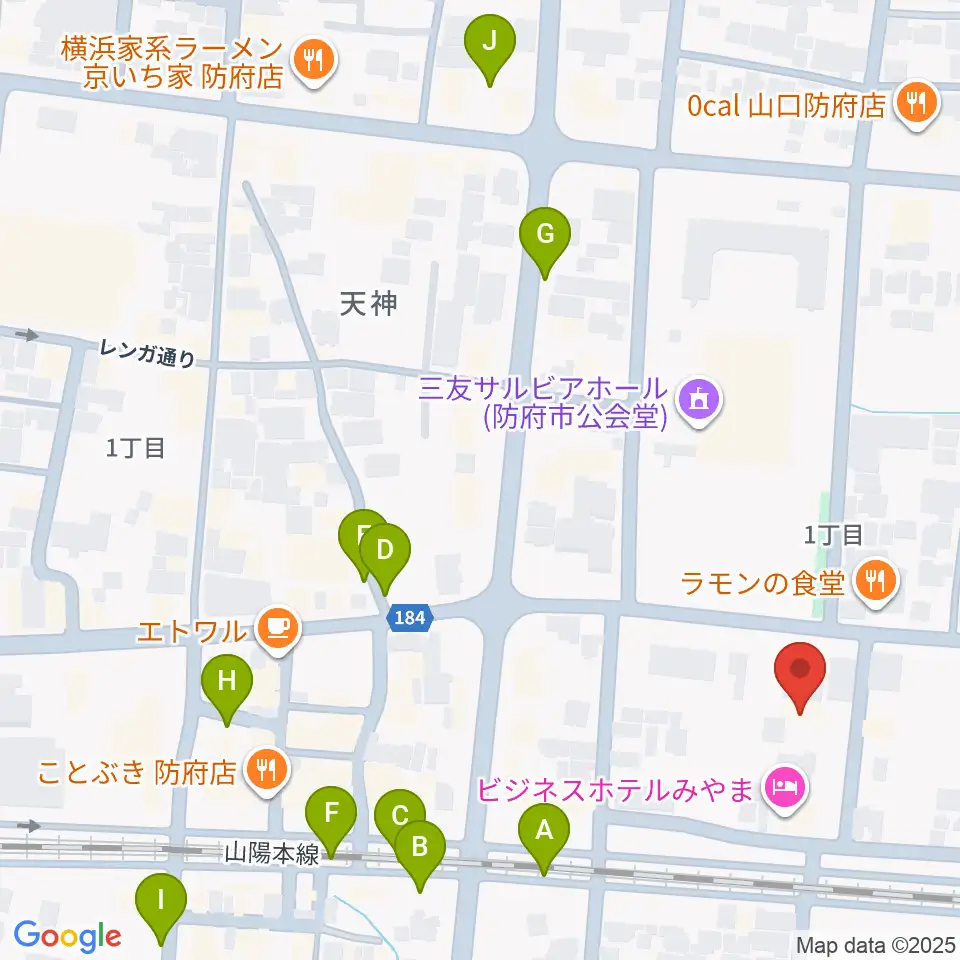グランドミック タマシゲ楽器 緑町センター周辺の駐車場・コインパーキング一覧地図