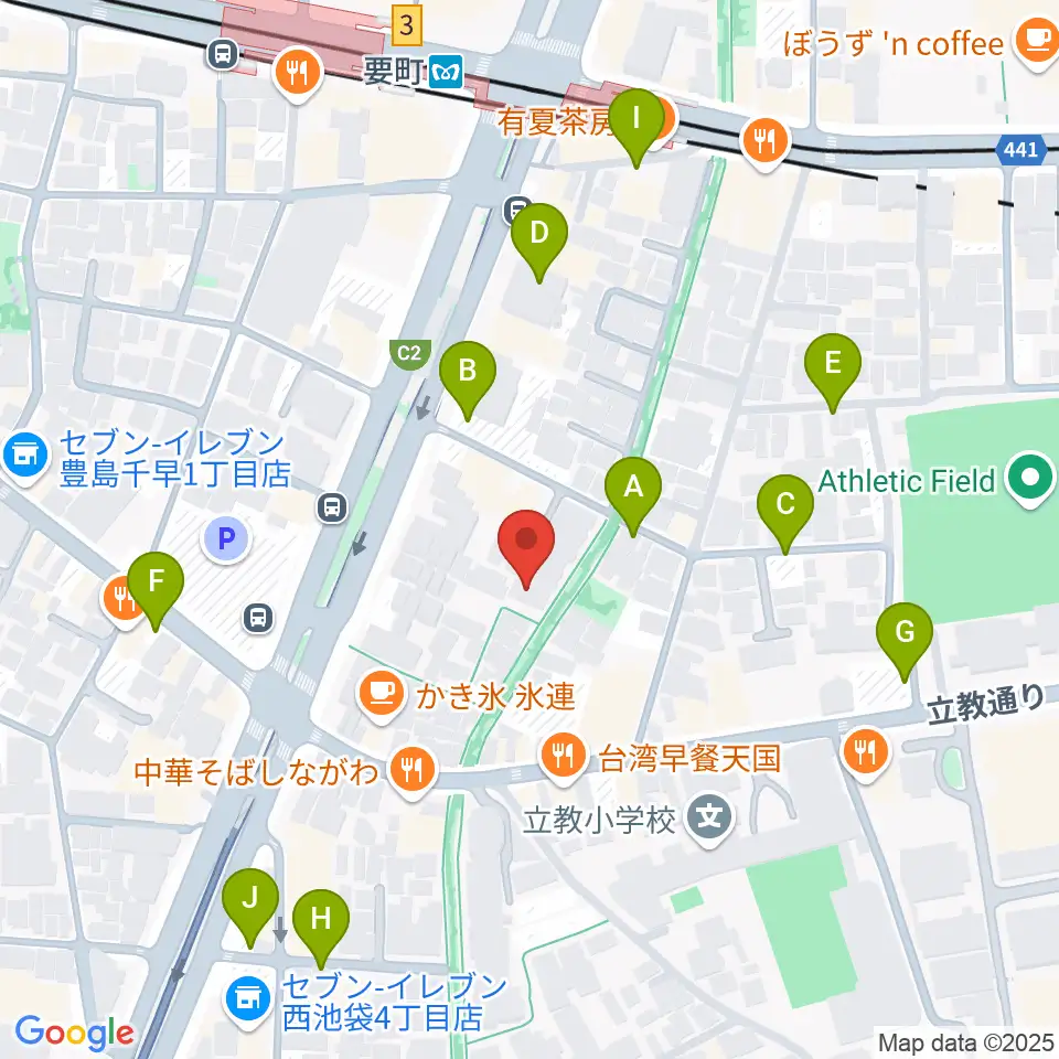 河野ギター製作所周辺の駐車場・コインパーキング一覧地図
