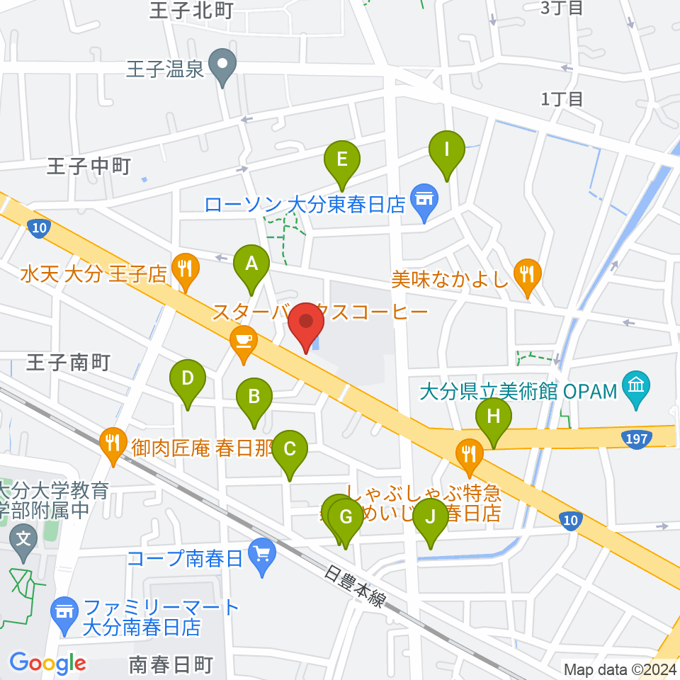 平和楽器周辺の駐車場・コインパーキング一覧地図