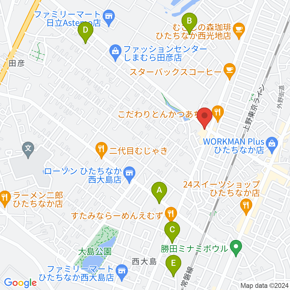スタジオ音楽工房周辺の駐車場・コインパーキング一覧地図