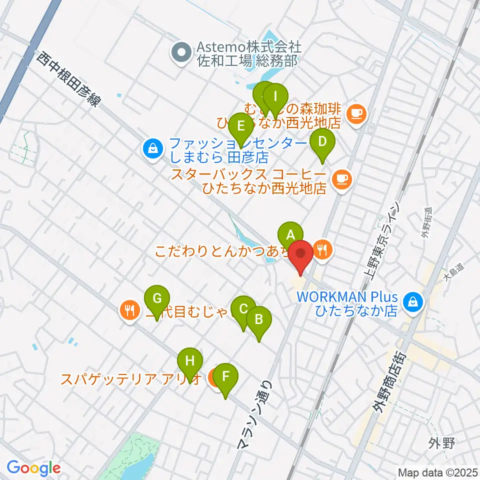スタジオ音楽工房周辺の駐車場・コインパーキング一覧地図
