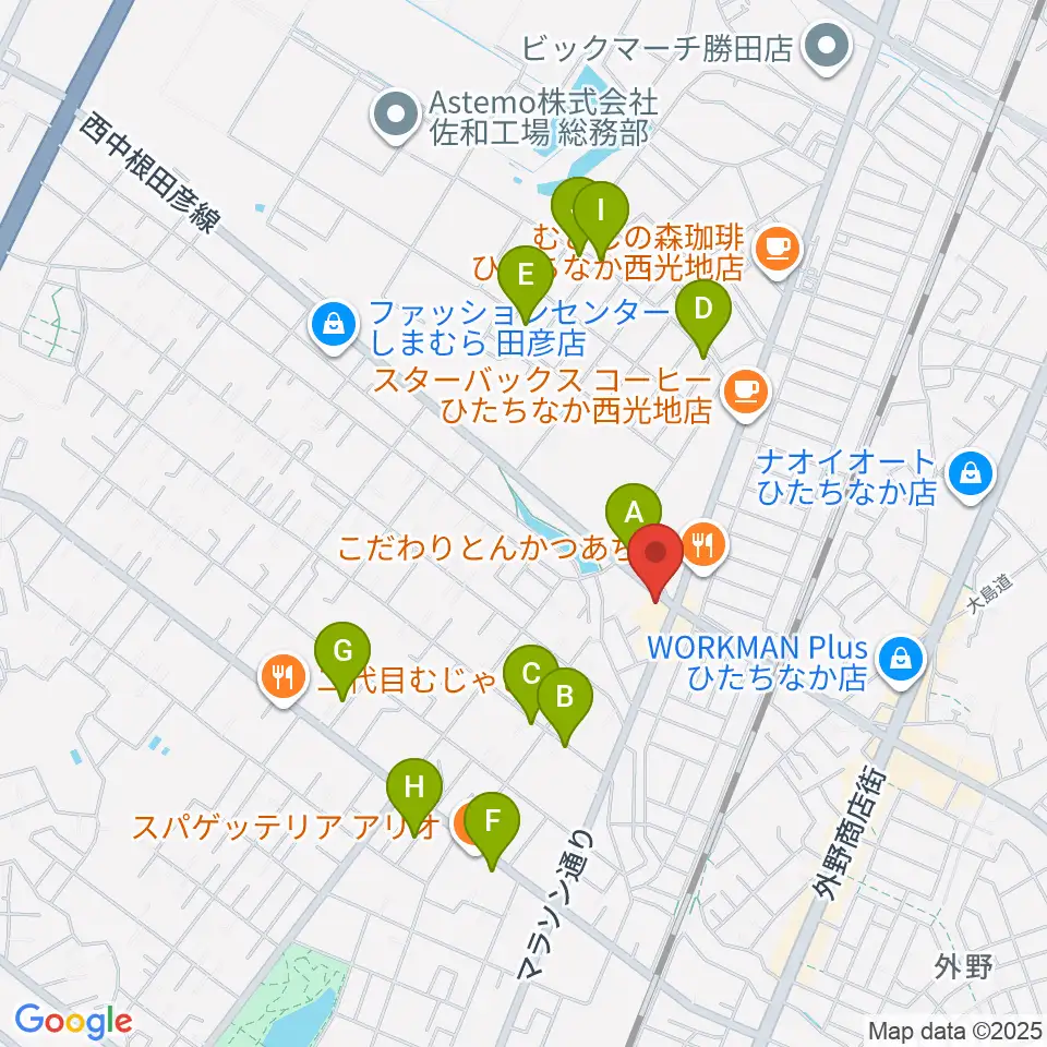 スタジオ音楽工房周辺の駐車場・コインパーキング一覧地図