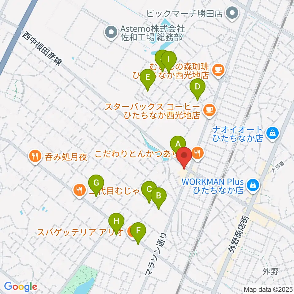スタジオ音楽工房周辺の駐車場・コインパーキング一覧地図