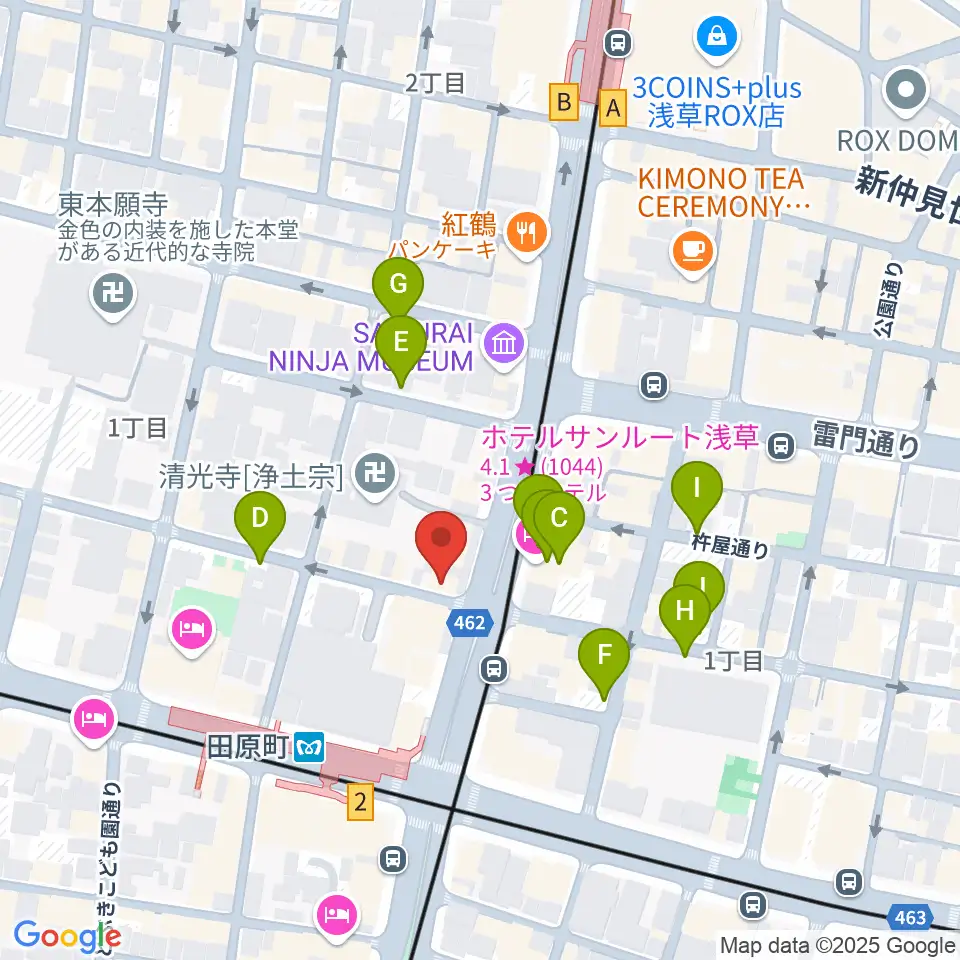 コマキ楽器 ジャパンパーカッションセンター周辺の駐車場・コインパーキング一覧地図