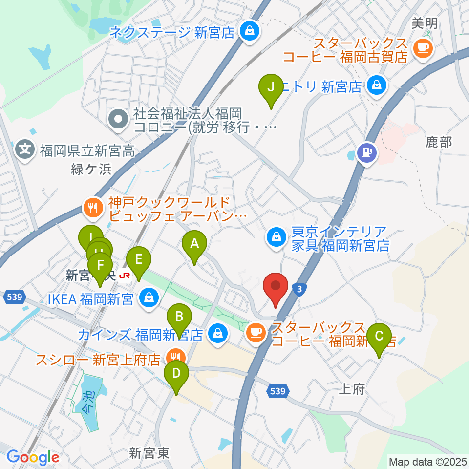 MUSIC STUDIO BEBOP周辺の駐車場・コインパーキング一覧地図