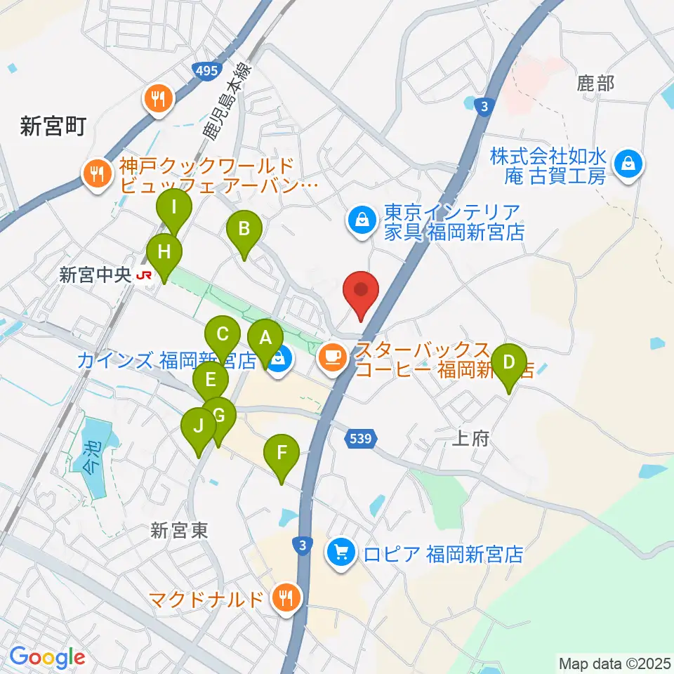 MUSIC STUDIO BEBOP周辺の駐車場・コインパーキング一覧地図