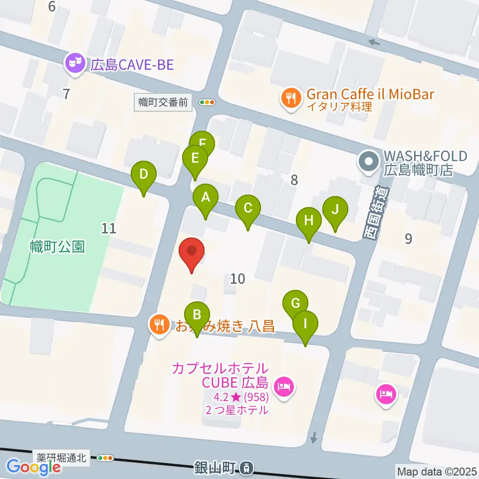 二胡音楽院周辺の駐車場・コインパーキング一覧地図