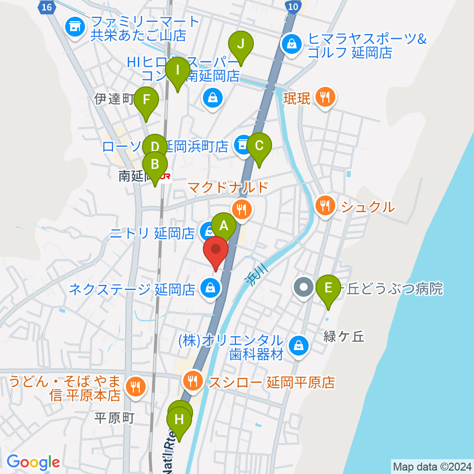 カジオンスタジオ 音楽教室周辺の駐車場・コインパーキング一覧地図