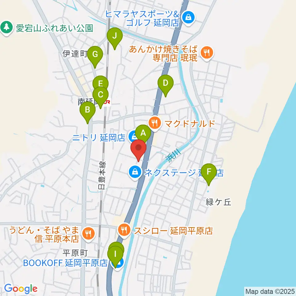 カジオンスタジオ 音楽教室周辺の駐車場・コインパーキング一覧地図