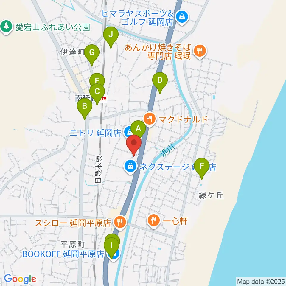 カジオンスタジオ 音楽教室周辺の駐車場・コインパーキング一覧地図