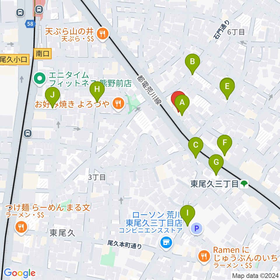 三味線かとう周辺の駐車場・コインパーキング一覧地図