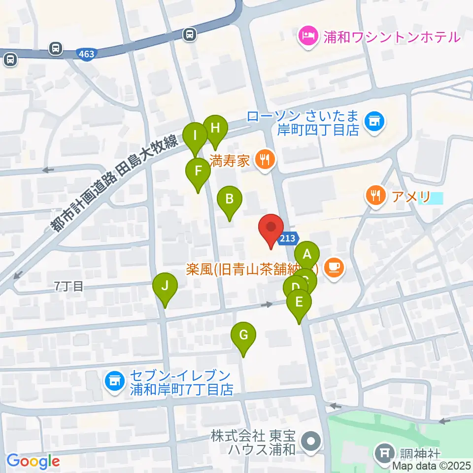 柏屋楽器フォーラム周辺の駐車場・コインパーキング一覧地図