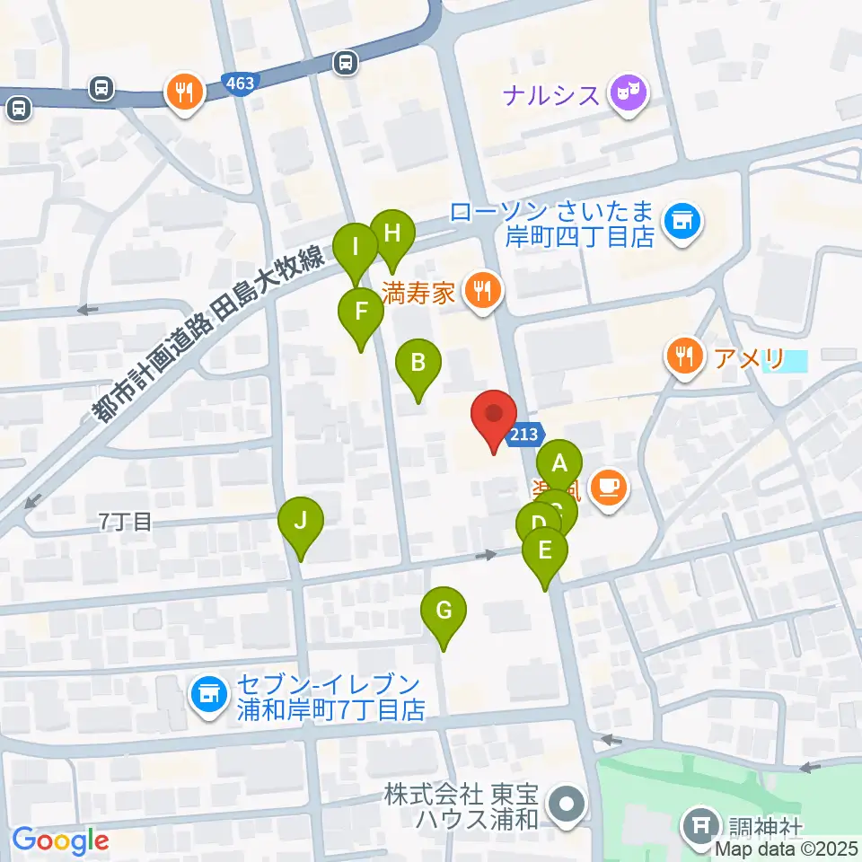 柏屋楽器フォーラム周辺の駐車場・コインパーキング一覧地図