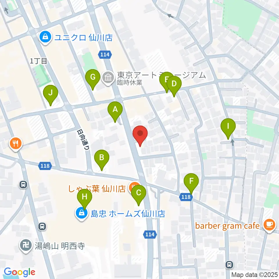 仙川プティレコード周辺の駐車場・コインパーキング一覧地図