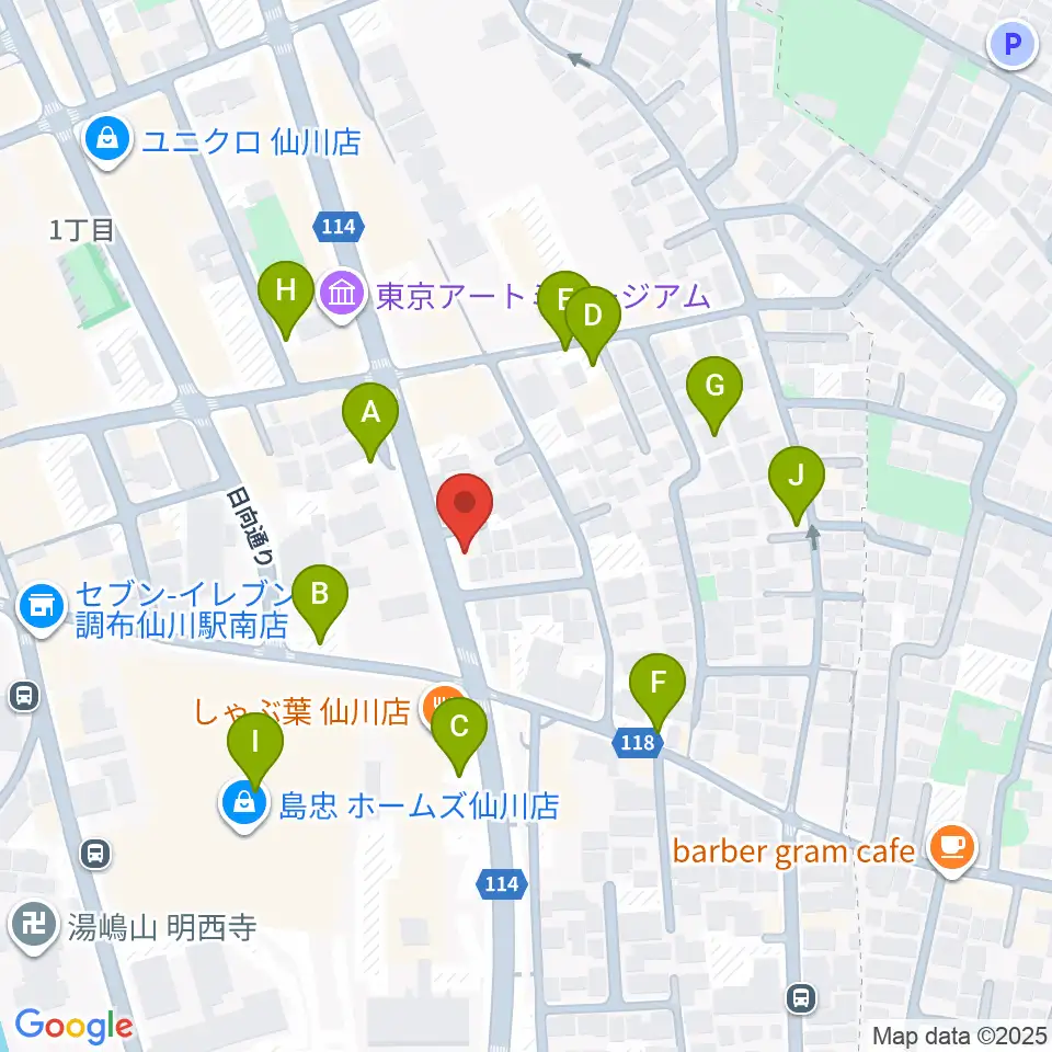 仙川プティレコード周辺の駐車場・コインパーキング一覧地図