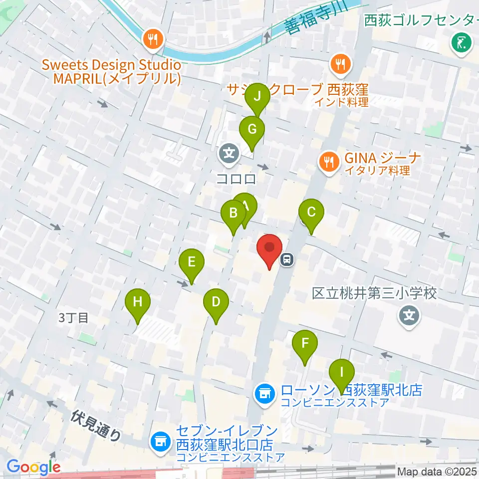 STUDIO UEN周辺の駐車場・コインパーキング一覧地図