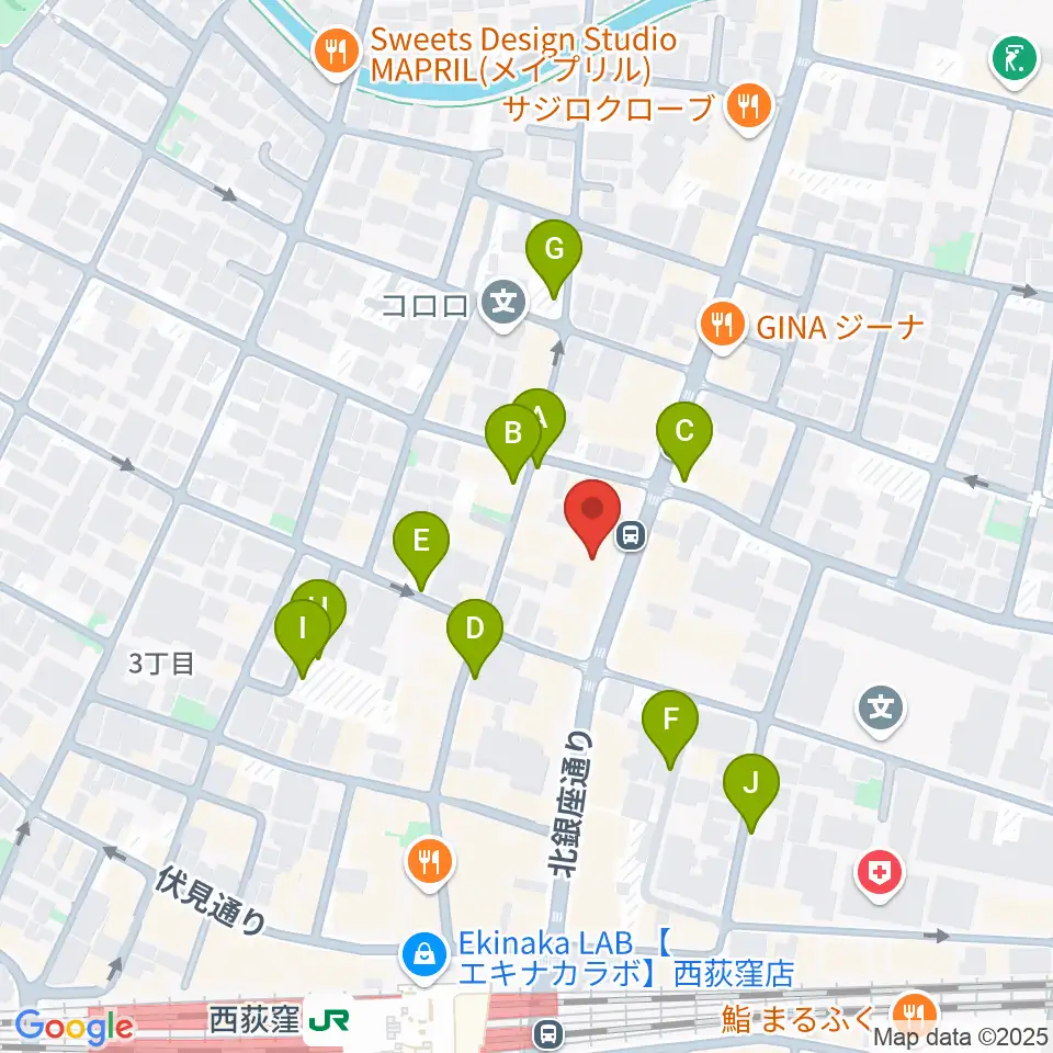 STUDIO UEN周辺の駐車場・コインパーキング一覧地図