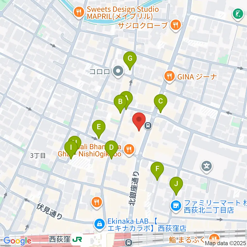 STUDIO UEN周辺の駐車場・コインパーキング一覧地図