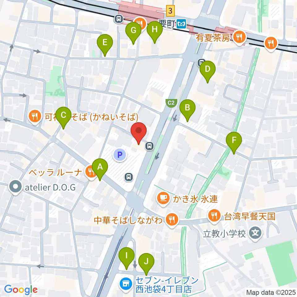 黒坂音楽工房周辺の駐車場・コインパーキング一覧地図