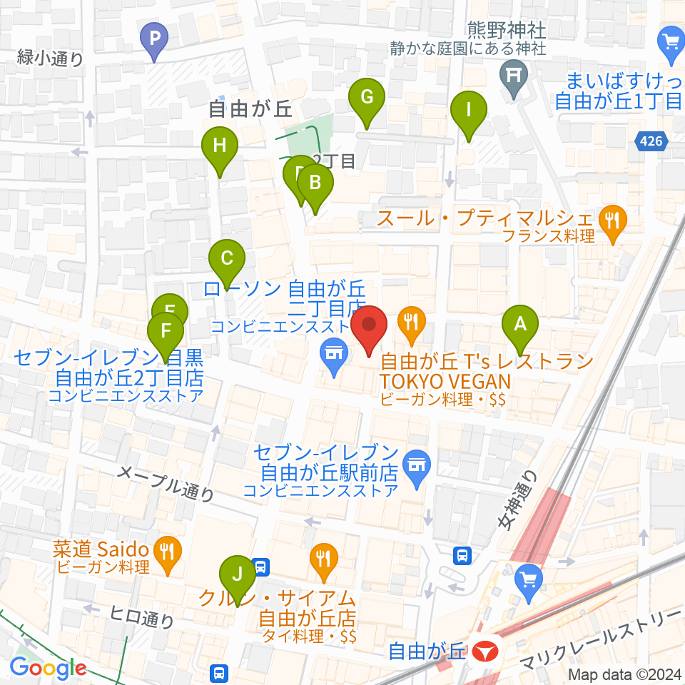 ラマンダ シャンソン教室周辺の駐車場・コインパーキング一覧地図