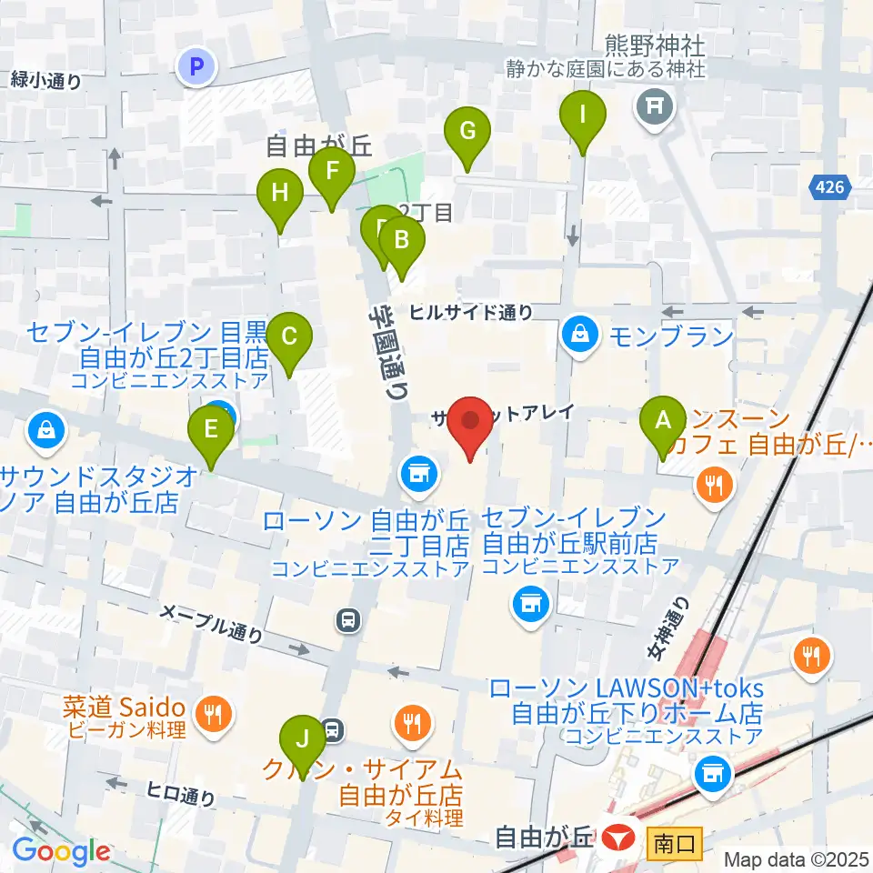 ラマンダ シャンソン教室周辺の駐車場・コインパーキング一覧地図
